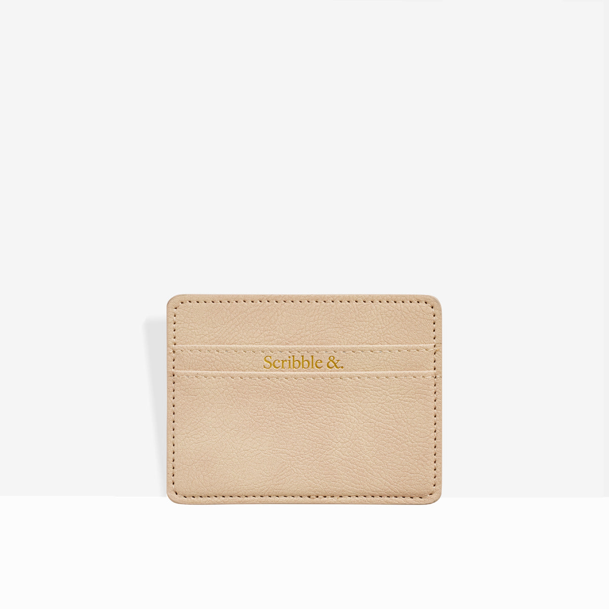 Beige Card Holder - Scribble & Dot