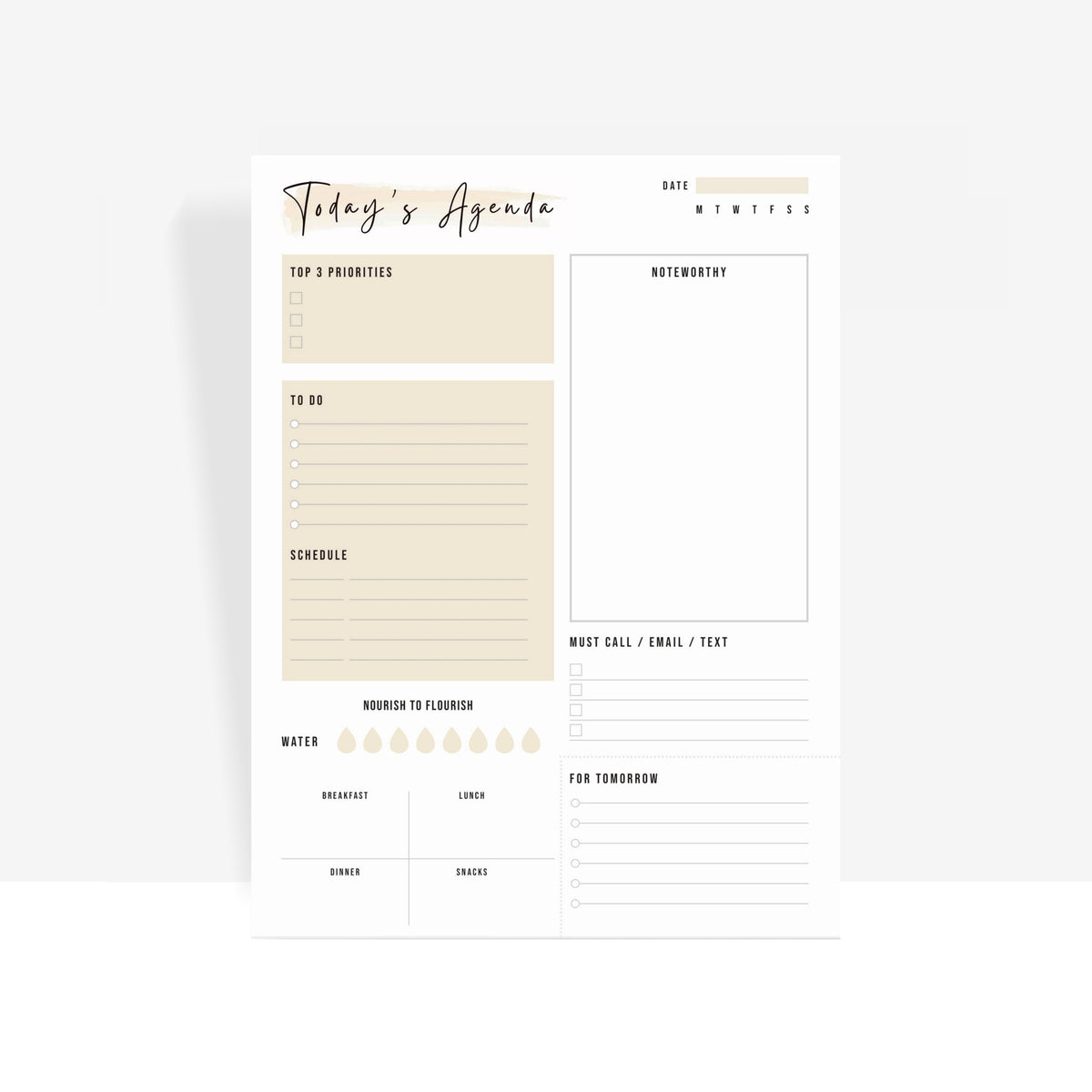 DAILY PLANNER PAD - Scribble & Dot