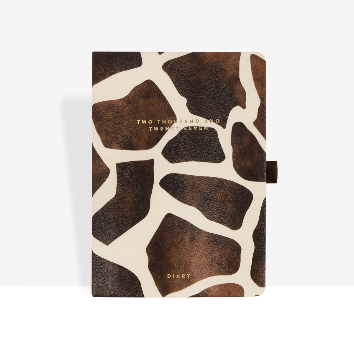 2027 Weekly Diary | Hide closed cover in animal-print embossed vegan leather